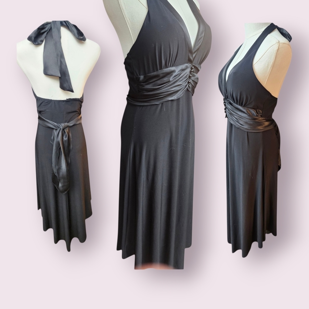 Black Backless Dress